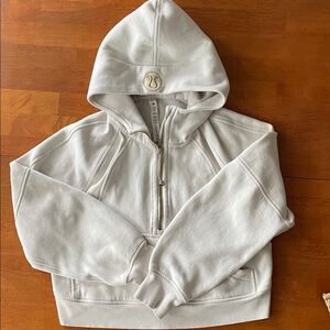 lululemon athletica Off-White Zip-Up Hoodie